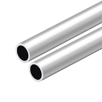 #ad 2pcs Aluminum Round Tube 300mm Length 19mm OD 15mm Inner Dia Seamless Tube $14.04