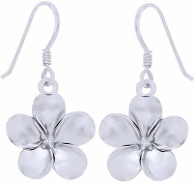 #ad SterlingSterling Silver Flower Drop Dangle Earrings $101.00