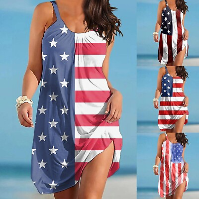 #ad Independence Day For Women Plus Size Fashion American 4th Of July Elegant O $23.34
