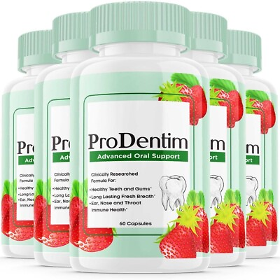 #ad 5 Pack Prodentim for Gums and Teeth Health Prodentim Dental Formula 300 Capsules $64.95