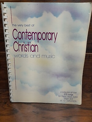 #ad Very Best of Contemporary Christian Words and Music 375 Song Piano Church Music $16.70