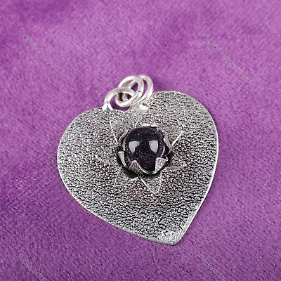 #ad Natural Blue Sunstone Gemstone 925 Silver Drop Dangle Earrings For Girls $13.95