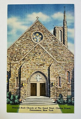 #ad Prisoner Built Church of the Good Thief Dannemora N.Y. Post Card Unposted $5.94