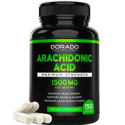 #ad ARACHIDONIC ACID 500mg x 150ct by DORADO NUTRITION $27.99