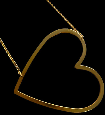 #ad HEART PENDANT 16 “ With 2” Extender. Really Cute 18k gold filled. $9.99