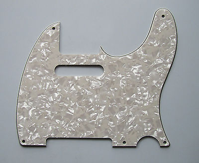 #ad Vintage Tele Style 5 Hole Guitar Pickguard Aged Pearl for Telecaster Guitar $10.50