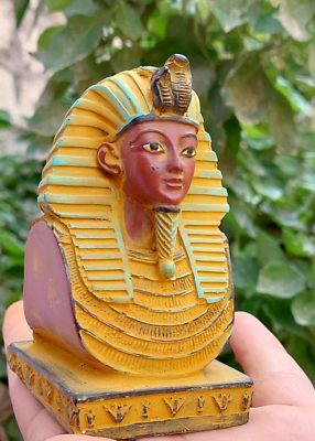 #ad ANTIQUE ANCIENT EGYPTIAN STATUE TUTANKHAMUN STATUE PHARAONIC EGYPT STONE. BC $32.00