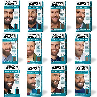#ad Just For Men Mustache amp; Beard Beard Dye for Men with Brush Included 12 shades $14.98