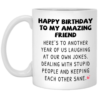 #ad Birthday Gifts for Friends Women Best Friend Birthday Mug Funny Friendship Gift $15.99