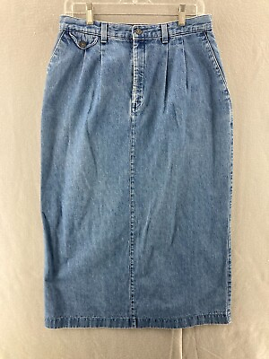 #ad Lee Casuals vintage high waisted denim skirt Womens 30x33 $13.99