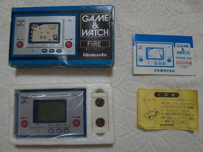 #ad in hand FIRE Wide Screen FR 27 Game Watch Handheld Console Nintendo $100.00
