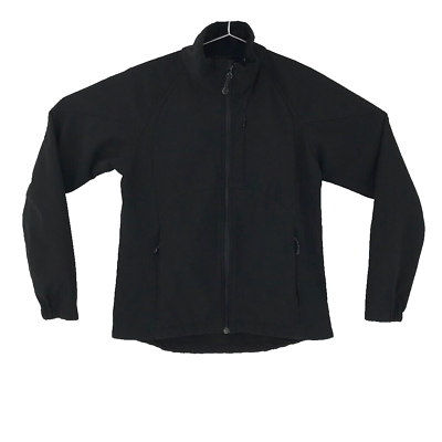 #ad Black Diamond Womens Jacket Coat Waist Length Full Zip Pockets Mock Neck S $57.99