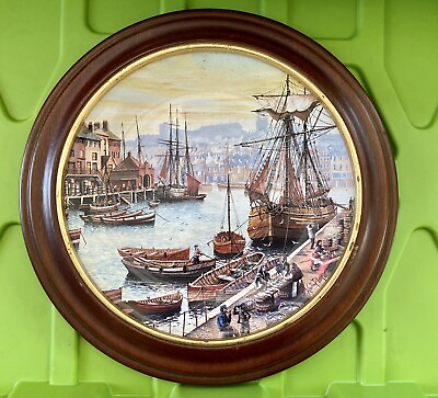 #ad Poole Pottery Whitby by Kevin Platt Famous Fishing Villages Plate No: 148A AU $70.00