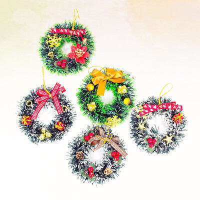 #ad 6 Pcs M Hanging Winter Garland Wreath Ceramic Soap Dish Small Christmas $11.16