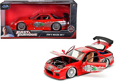 #ad Fast and the Furious 8 1993 Mazda RX 7 1:24 Scale Die Cast Metal Vehicle Jada $20.97