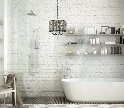 #ad Crystal Chandelier Pendant Black Bathroom Bedroom Dining Room Light Fixture 14quot; $410.71
