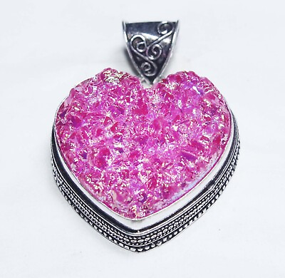 #ad Titanium Druzy Gemstone Handmade Fashion Jewelry Pendent S1.5quot; A9768 $8.99
