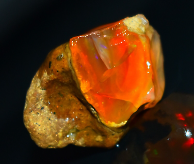 #ad 33.65 Natural Opal Rough AAA Quality Ethiopian Welo Fire Opal Raw Gemstone $27.20