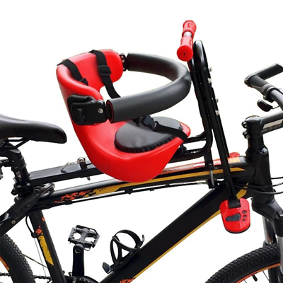 #ad Baby Bike Seat Front Mount Kids Bike seat for Toddler w Safety Belt amp; Handrail $34.65