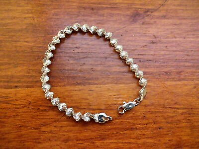 #ad Pretty amp; Unique Spiral Serpentine Bracelet Diamond Cut 925 Sterling Silver $27.00