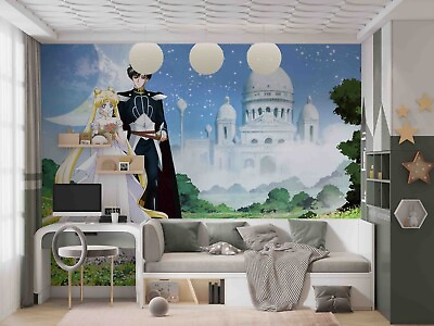 #ad 3D Castle Princess Prince Floral Self adhesive Removeable Wallpaper Wall Mural1 $224.99