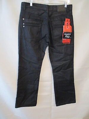 #ad Franky Max 100% Cotton Black Enhanced Premium Boot Cut Jeans SR $149 NEW $22.95