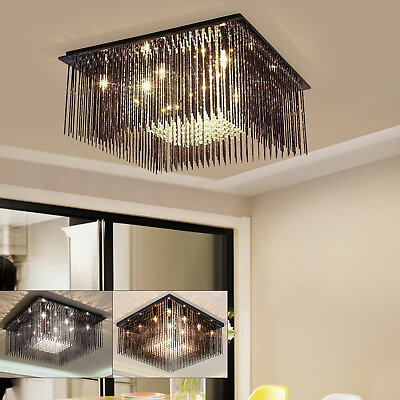 #ad 60cm Modern Chandelier Crystal Light Fixture Pendant Flush Mount Ceiling Lamp $175.75