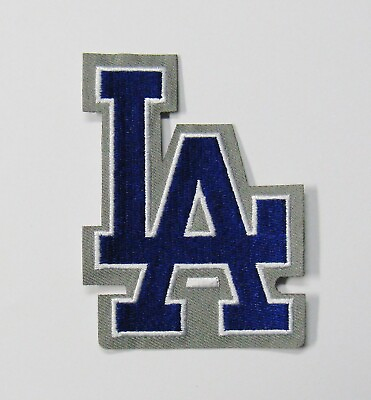 #ad LOT OF 1 MLB BASEBALL LOS ANGELES DODGERS BLUE LA EMBROIDERED PATCH # 59 $5.99