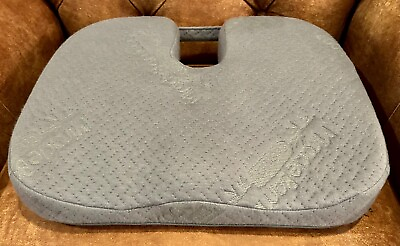 #ad Ontel quot;Miracle Bamboo” Brand Orthopedic Seat Cushion gray cover lightly used $20.00