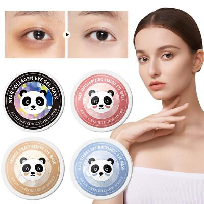 #ad 1BOX Panda Starry Sky Crystal Collagen Eye Mask $6.82