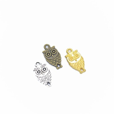 #ad 100Pcs Owl Charms Pendant DIY Jewelry Making Accessory for Bracelet Necklace $9.99