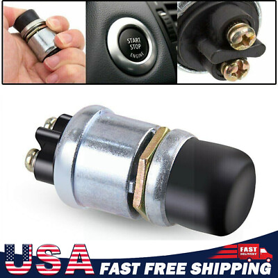 #ad For Car Boat Track 12V Waterproof Switch Push Button Horn Engine Start Starter $2.60