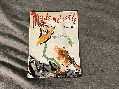 #ad Mademoiselle Magazine March 1936 Vintage Fashion Clothing Beauty Women Female $69.99