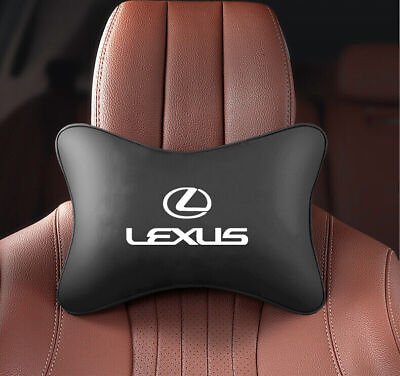 #ad 1x Car Seat Headrest Neck Cushion Pillow Neck Supportor for Lexus Real Leather $18.04