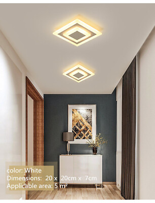 #ad Modern LED Ceiling Light Square Ultra Thin Flush Mount LED Ceiling Lamp Fixture $15.20