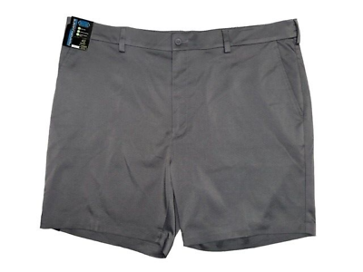 #ad Roundtree amp; Yorke Performance Shorts size 42 Gray Classic Flat Front 7quot; Inseam $15.76