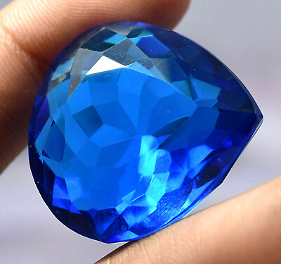 #ad Lab Created 79.95 Ct London Blue Topaz Awesome Brazilian GGL Certified Gemstone $20.39