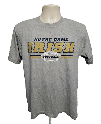 #ad Notre Dame Irish Football Adult Small Gray TShirt $15.00