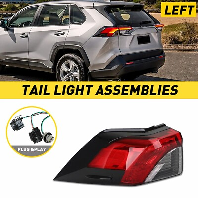 #ad Left Driver Tail Light Rear Lamp Outer w bulb For Toyota RAV4 2019 2020 2021 LH $82.99