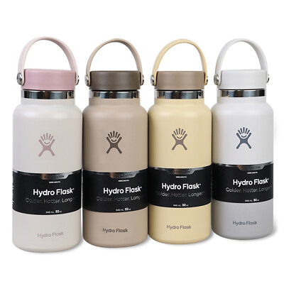 #ad Hydro Flask 32 Oz Water Bottle Wide Mouth Flex Cap Limited Edition $33.43