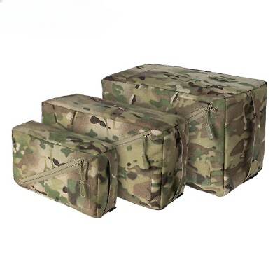 #ad Tactical Accessory Pouch 3PCS Zipper Pouch Tool Storage Bag Camo $87.56