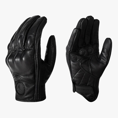 #ad Motorcycle windproof rider leather full finger gloves anti drop leather gloves $36.00