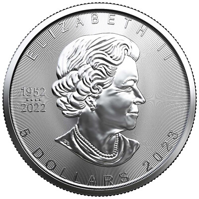 #ad 2023 $5 Silver Canadian Maple Leaf 1 oz BU Free Shipping $25.98