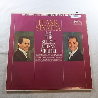 #ad Frank Sinatra Sings The Select Johnny Mercer Capitol dw 1984 Record Album Vinyl $6.84
