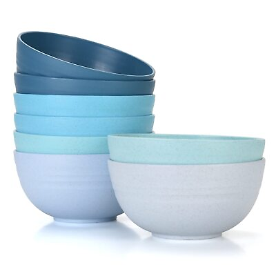 #ad Cereal Bowls 24 OZ Microwave and Dishwasher Safe Bowl BPA Free E Co Friendly ... $34.13
