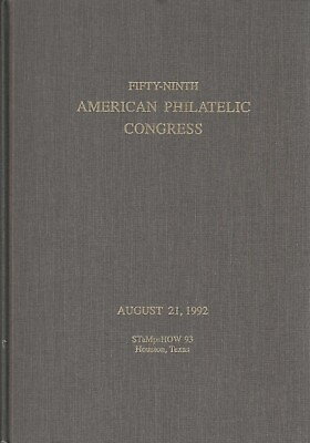 #ad 1993 Congress Book 59th American Philatelic Congress Houston Texas $22.00