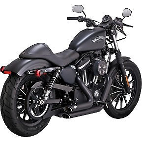 #ad VANCE amp; HINES 47329 Black Shortshots Staggered Exhaust System 14 22 Sportster $899.99