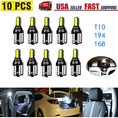#ad 10X LED T10 168 194 W5W 7020SMD Car CANBUS Error Free Wedge Light Bulb White NEW $6.78