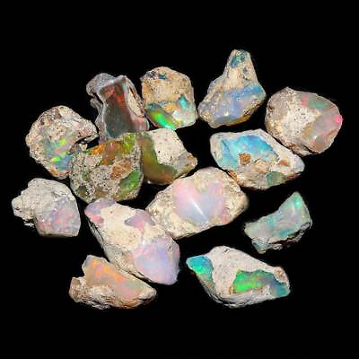 #ad Natural Good Quality Ethiopian Opal Rough Loose Gemstone Lot 8 14 MM $99.99