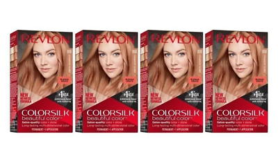 #ad 4 Pack Revlon ColorSilk Beautiful Color 85B Strawberry Blonde Salon Quality $19.95